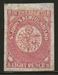 NEWFOUNDLAND #22 MH, VF/XF - EIGHT PENCE - Picture 1 of 2