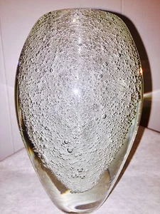 Vintage Mid Century Seifenblasen Kunst Glasvase 7" 1950er Jahre - Bild 1 von 10