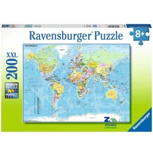 PUZZLE LA MAPPA DEL MONDO 200 PZ PER BAMBINI +8 ANNI RAVENSBURGER - Foto 1 di 2