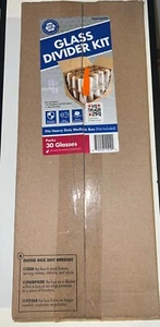 Glasteiler Set 30 Gläser Aufbewahrung passt Schwerlast Medium Box Recycelt NEU - Bild 1 von 1