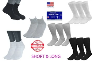 1 3 6 12 pares de calcetines circulatorios para diabéticos para hombre talla US 9-11 10-13 13-15 - Imagen 1 de 32