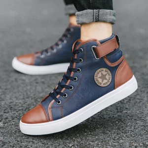 Zapatos de salón planos al tobillo para hombre Botas de moda Zapatos de talla de diseñador - Imagen 1 de 28