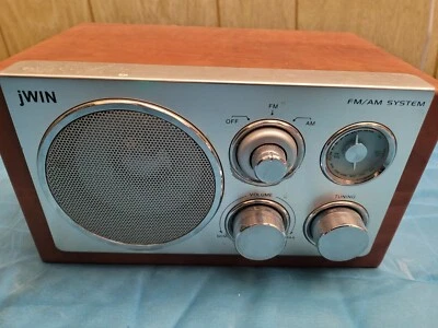 Sistema de radio JWin FM AM JX-M202 grano de madera probado vendedor de EE. UU. envío rápido Foto 1 de 4