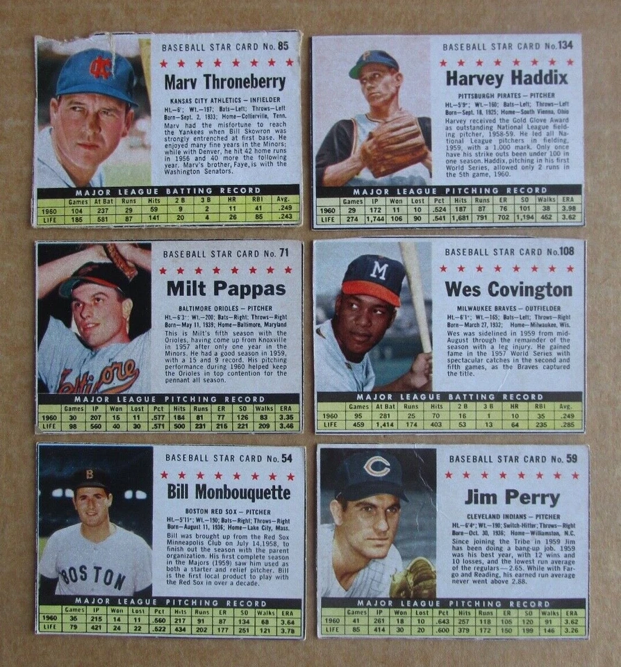 1961 POST BASEBALL CARD SINGLES COMPLETE YOUR SET PICK CHOOSE UPDATED 10/23 - Image 1 of 1