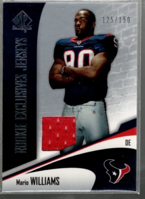 A7893- 2006 SP Authentic Rookie Jerseys #REJMW Mario Williams Jersey /150 - Image 1 of 2