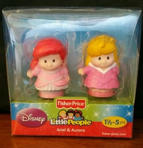 Fisher-Price LITTLE PEOPLE Disney Princesa ARIEL & AURORA Paquete de Figuras Sirena - Imagen 1 de 1
