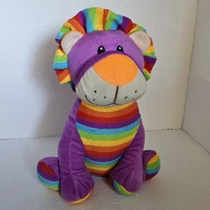 NEN Zuckerbrot Löwe Plüschtier 2013 lila Regenbogen Kuscheltier 11" kuschelig - Bild 1 von 11