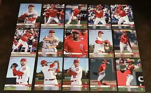 2019 TOPPS NOW LOS ANGELES ANGELS ROAD TO OPENING DAY 15-CARD TEAM SET PR 643 - Picture 1 of 1