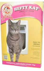 Chubby Kat Large Cat Small Dog Pet Door Flap 4 Way Lock Opening 7-1/2 x 10-1/2” - Picture 1 of 4