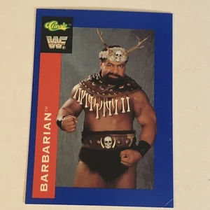 Tarjeta coleccionable de lucha libre Barbarian WWF WWE 1991 #122 - Imagen 1 de 2