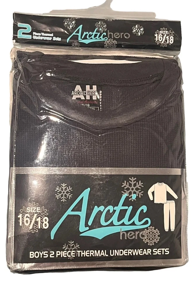 Conjunto de ropa interior térmica Arctic Hero para niños Top tejido gofre y conjuntos largos John 16/18 Foto 1 de 4