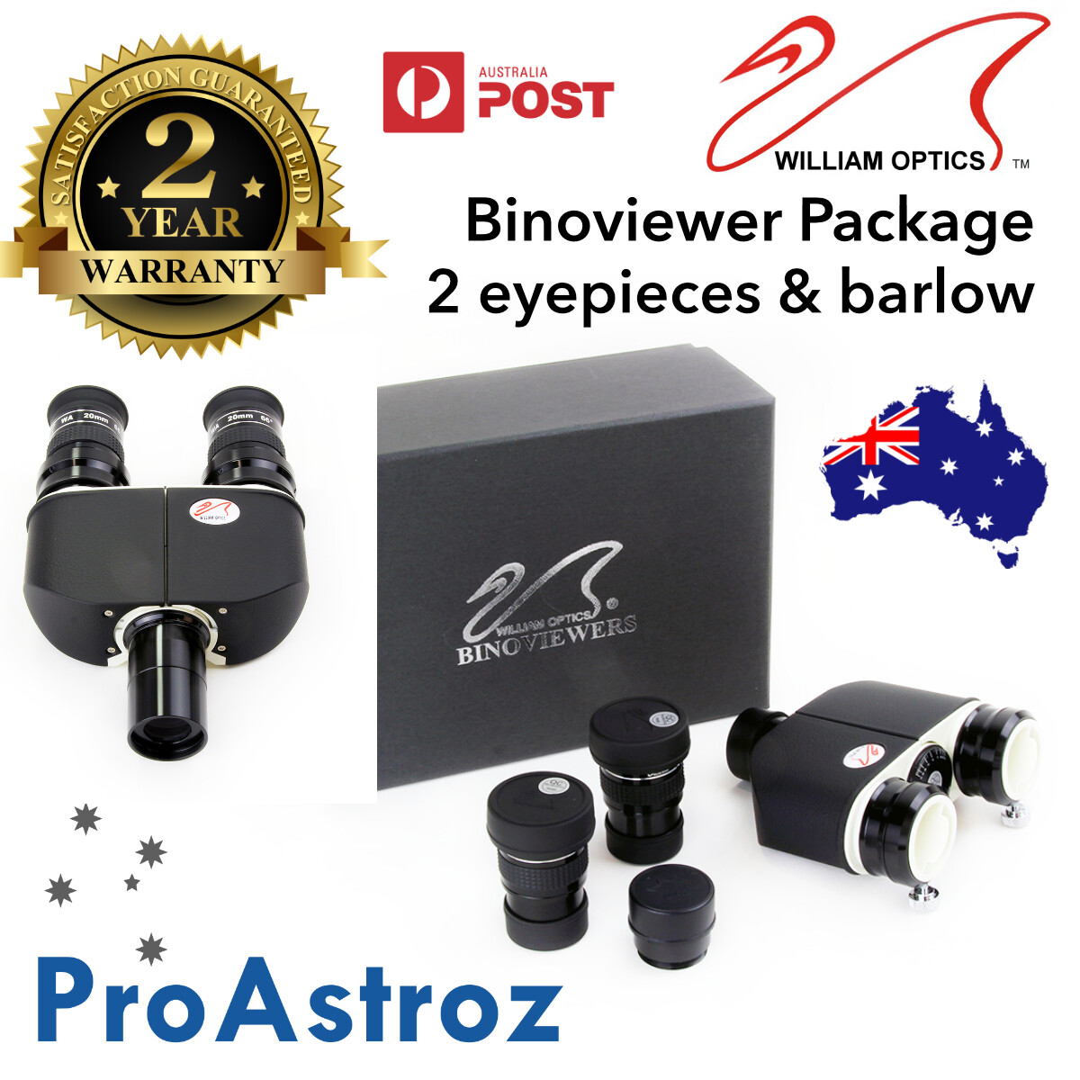 WILLIAM OPTICS BINOVIEWERS 未使用品 William Optics 1.25