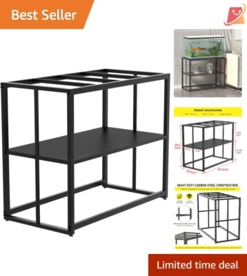 Metal Fish Tank Stand 40 Gallon Heavy Duty Durable Easy Install Aquarium Display - Image 1 of 4