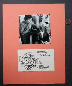 Dennis the Menace comic strip artist Ron Ferdinand signed autograph sketch RARE- - Picture 1 of 1