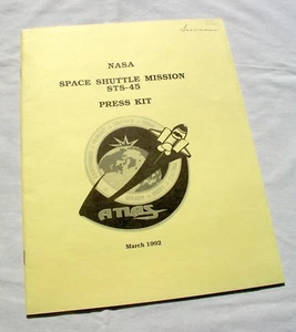 ORIGINAL NASA SPACE SHUTTLE STS-45 PRESSEMAPPE MÄRZ 1992 ATLAS - Bild 1 von 1