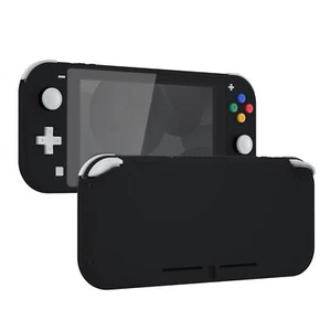 Housing Shell Buttons Screen Protector Soft Touch Black for Nintendo Switch Lite - Picture 1 of 11