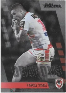2019 Nrl Traders Platinum Parallel (PS128) Tariq SIMS Dragons - Picture 1 of 1