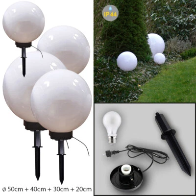 Kugelleuchte Garten-Kugellampe Set MARLON Außen-Gartenbeleuchtung Leuchtkugel - Bild 1 von 4