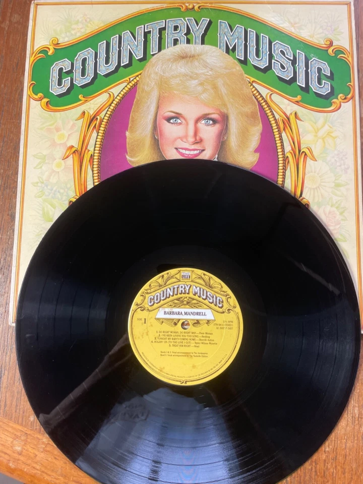 Barbara Mandrell Country Music Vinyl LP Time Life Records VG - Image 1 of 4