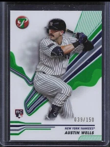 2024 Topps Pristine Austin Wells #177 Rookie Green Refractor /150 Yankees - Bild 1 von 2