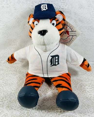 Detroit Tigers Plush MLB Genuine Merchandise Stuffed 12' Tiger Toy w/Tags Cover