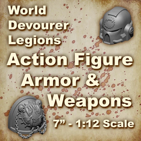 World Eaters Chaos Space Marine 1:12 McFarlane 40K Compatible Planet Devourer Cover