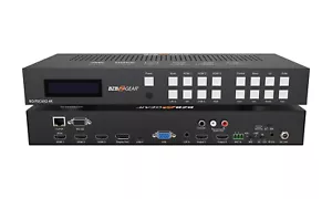 BZBGEAR 6x2 4K Conference Room Presentation Switch Scaler with HDMI/VGA/USB-C/DP - Picture 1 of 8
