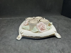 Ceramic Rose Square Pillow Lipstick Holder - Picture 1 of 8