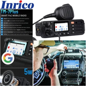 Inrico TM-7 Plus 4G LTE Android 11 MINI Samochód Komórka Szynka Radio 2-WAY Walkie Talkie - Zdjęcie 1 z 21