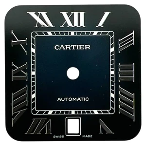 Cartier Santos genuino 39,8 mm esfera romana azul WSSA0030 - Imagen 1 de 4