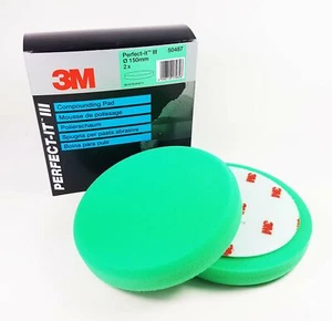 3M Doppelpack Ø150mm GRÜN Polierschwämme Polierpads für Schleifpolitur KFZ Auto - Bild 1 von 2