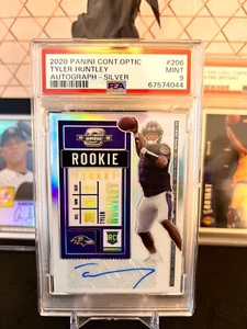 ⭐️ TYLER HUNTLEY 2020 PANINI CONTENDERS OPTIC SILVER #206 PSA 9 MINT RC AUTO SP - Picture 1 of 3