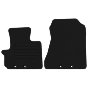 Veloursfußmatten für Toyota iQ Bj. 2008 - 2015 Automatten SCHWARZ VORNE BASIC  - Bild 1 von 7