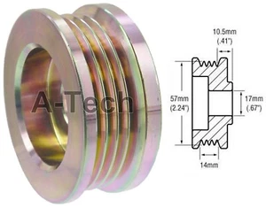 Alternator 4 Groove Pulley for Chevrolet GMC 17ID 57OD 12SI CS130 Delco - Bild 1 von 3