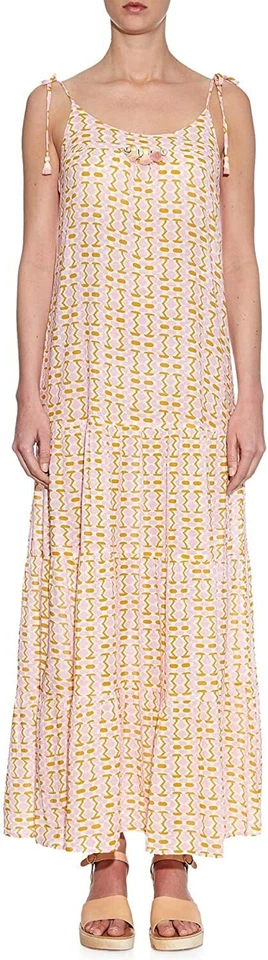 Figue - Maxi Vestido de Día Brielle en Rosa Mosaico Keniano, Talla Pequeña, Nuevo con Etiquetas Foto 1 de 1