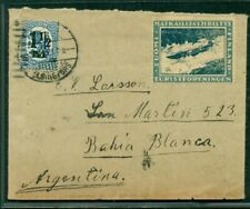 FINLAND 1921, 1 ½mk on 50pen tied on cover w/Tourist stamp to ARGENTINA, VF
