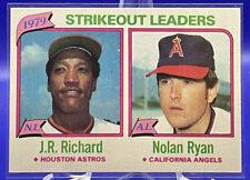 1980 Topps 1979 Strikeout Leaders - J.R. Richard/Nolan Ryan #206