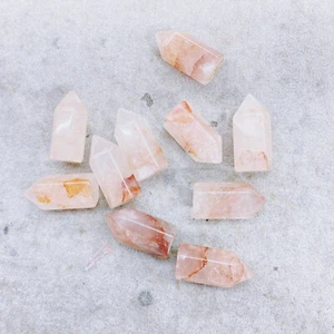 10pcs Natural Fire Quartz Reiki Gemstone tower Crystal Quartz Healing Decorate - Imagen 1 de 6