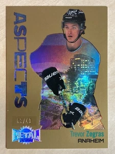 2022-23 SkyBox Metal Universe Aspects Gold Trevor Zegras #A-8 09/49 - Picture 1 of 1