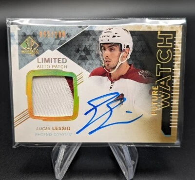 2013-14 SP Authentic Future Watch Limited Lucas Lessio RPA Rookie Patch Auto 301 - Image 1 of 2