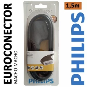 Cable Adapter Peritel VCR Video Amp DVD Philips New Stereo Scart - Picture 1 of 6