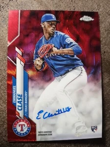 2020 Topps Chrome Red RC Emmanuel Clase Rookie Auto /5 RC GEM MINT ? THE GOAT! - Picture 1 of 2