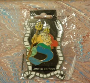 Disney Little Mermaid King Triton & Ariel DSF LE of 300 Pin-on-Pin Design Pin - Picture 1 of 4