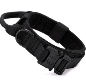 Collar táctico para perro Huntvp con mango de control tamaño grande hebilla de metal acolchado  - Imagen 1 de 6
