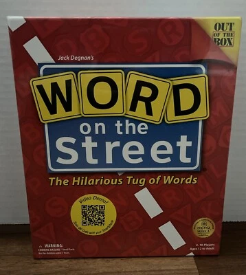 Jack Degnan Word On The Street Board Game Hilarious Tug Of Words NEW SEALED - Image 1 of 4