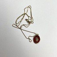 Supreme Uzi Pendant 14k Gold Chain 