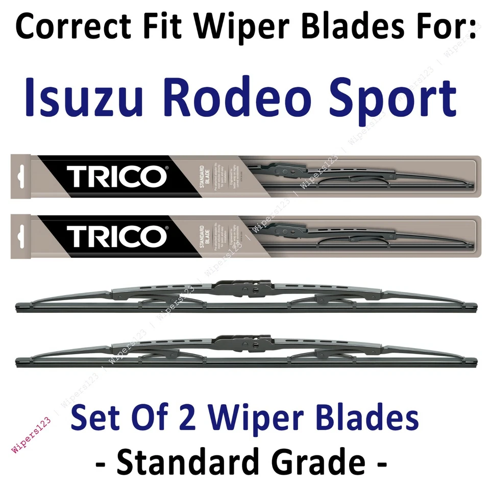 Wiper Blades 2-Pack Standard - fit 2001-2003 Isuzu Rodeo Sport - 30190x2 - Image 1 of 1