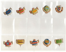 MAPLE  LEAF  GUM  1960's  MOTOR  CAR + MOTORCYCLE  PIN  BADGES...LOT   4