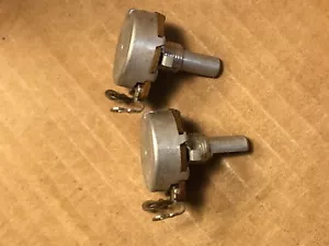 Matched Pair NOS Vintage 1956 Mallory 500k Ohm Audio Guitar Potentiometer - Bild 1 von 11