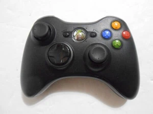 Microsoft Xbox 360 Wireless Controller Black Model 1403 Genuine OEM Tested - Picture 1 of 8
